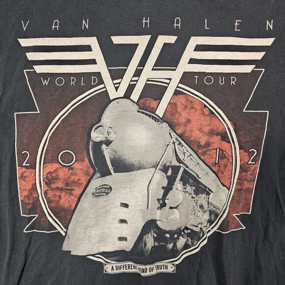 Van Halen Tshirt Medium 2012 World Tour Different Truth Band Music Concert Read - Picture 2 of 11